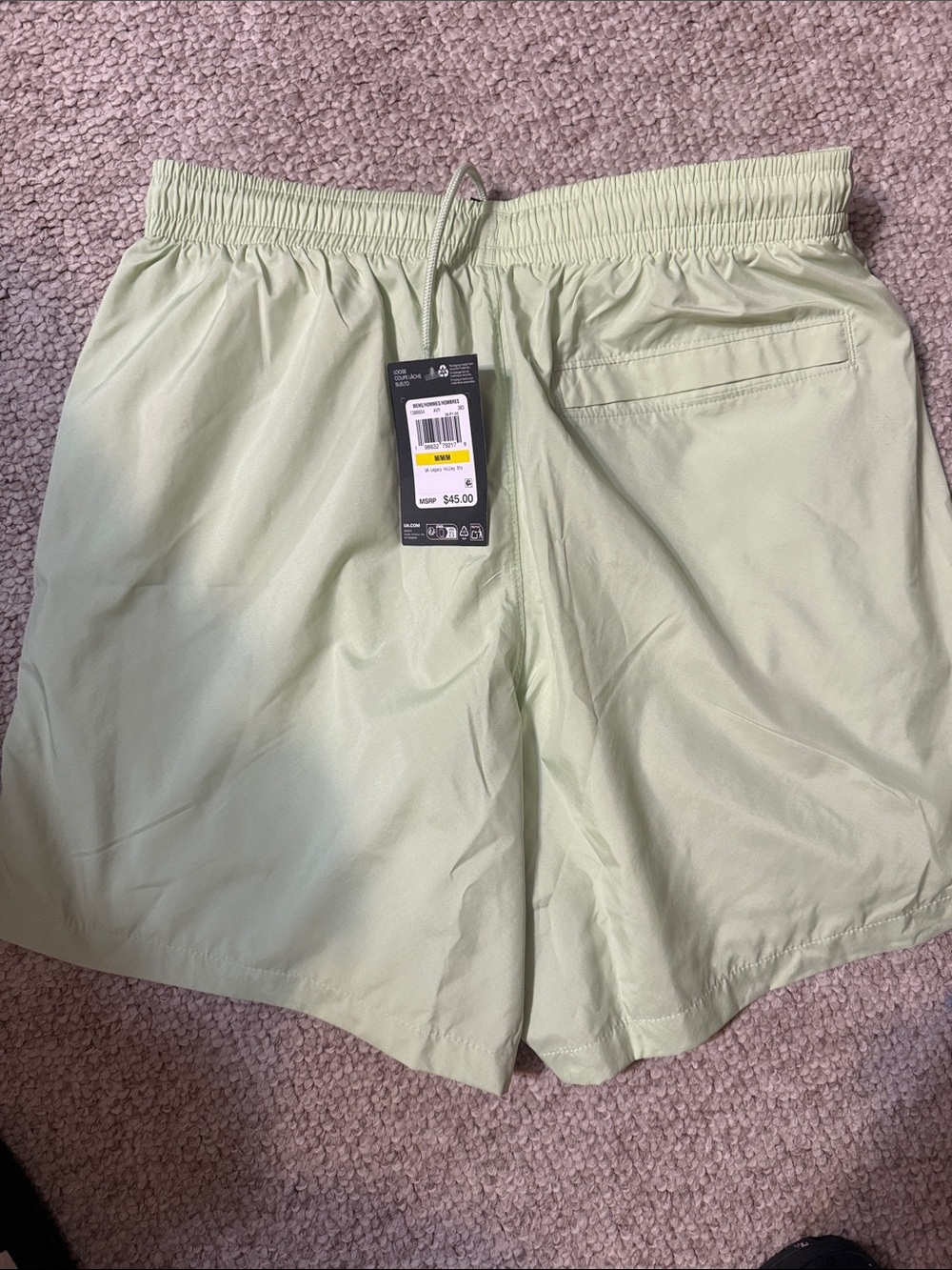 Under Armour Men's Pale Green Swim Trunks